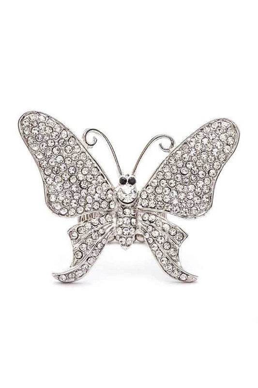 Crystal Butterfly Iconic Stretch Ring