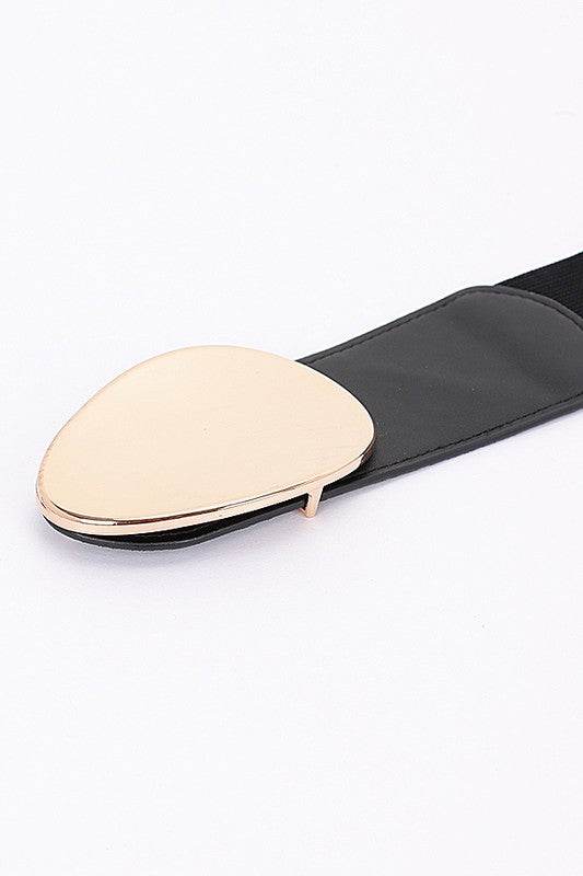 Shiny Buckle Classy Elastic Fashion Belt