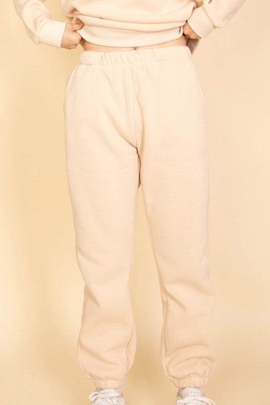 Side Pocket Drawstring Waist Sweatpants