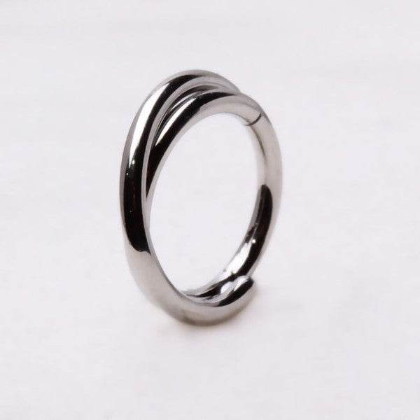 316L Stainless Steel Criss-Cross Hinged Clicker