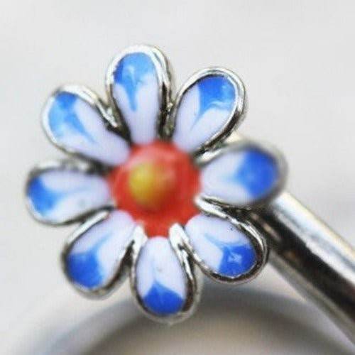 316L Stainless Steel Daisy Flower Cartilage Twist