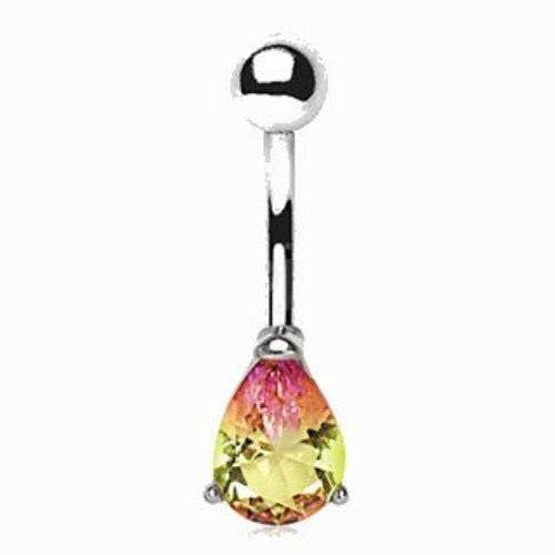316L Stainless Steel Teardrop Synthetic Watermelon