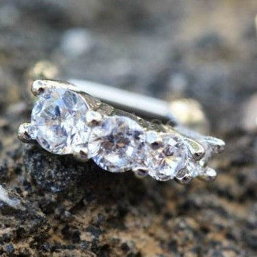 316L Stainless Steel Cascading CZ Cartilage