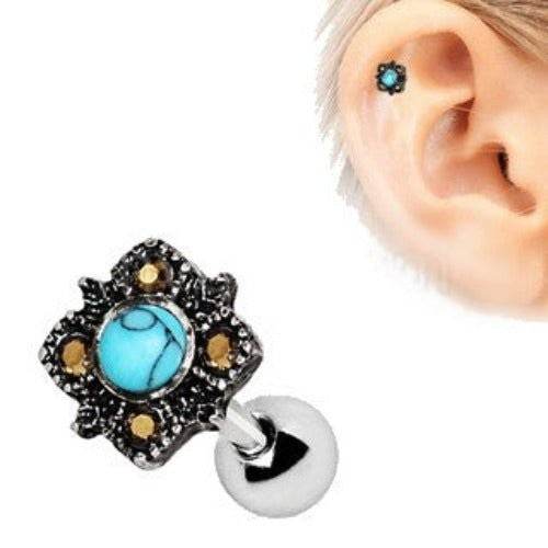 316L Stainless Steel Square Filigree Cartilage