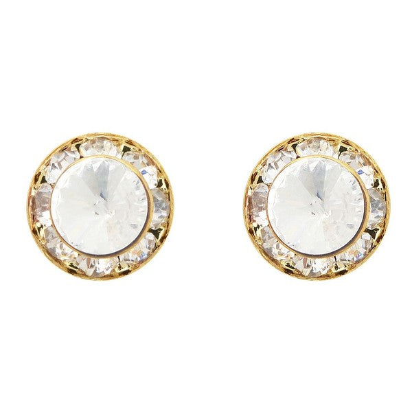 Timeless 8mm Diamond Cut Rondelle Stud Earrings