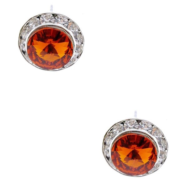 Timeless 15mm Diamond Cut Rondelle Stud Earrings