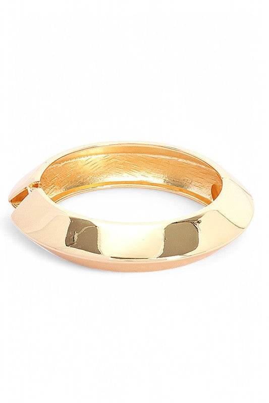 Iconic Shiny Metal Hinged Bangle