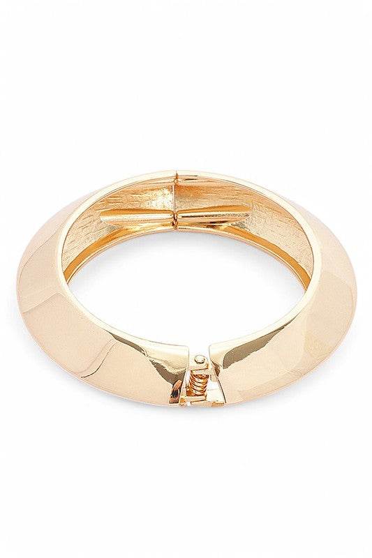 Iconic Shiny Metal Hinged Bangle
