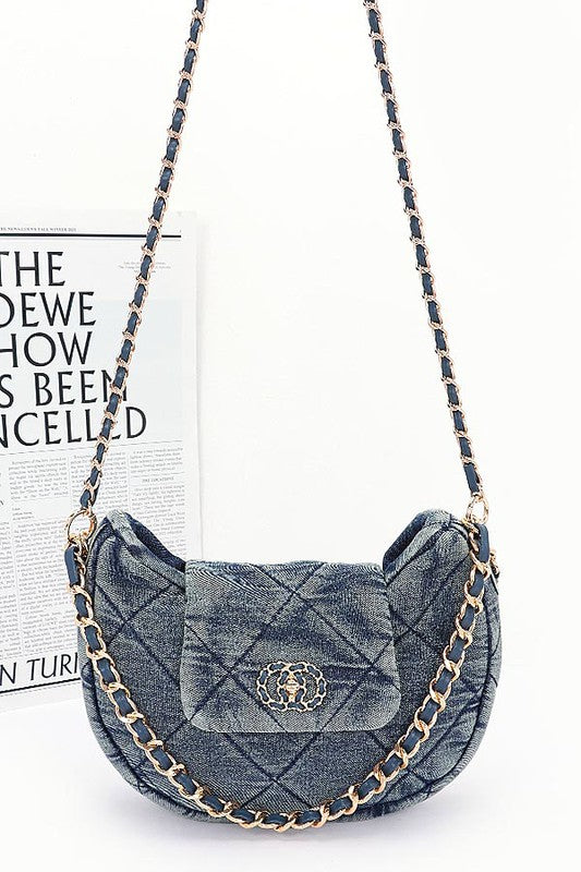 Quilted Denim Fashion Shoulder Bag