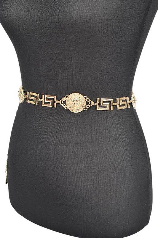 Medallion Iconic Fashion Chain Belt