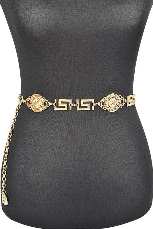 Medallion Iconic Fashion Chain Belt