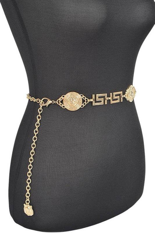 Medallion Iconic Fashion Chain Belt