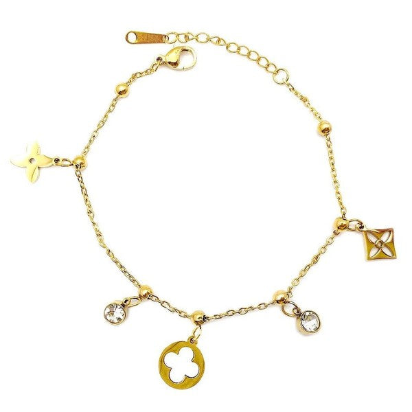 Multi Style Clover Flowers   Bracelet WT