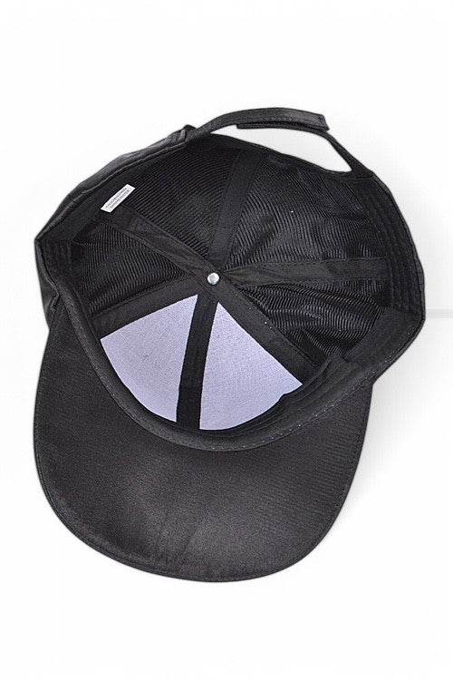 Rose Embroidered Fashion Satin Cap