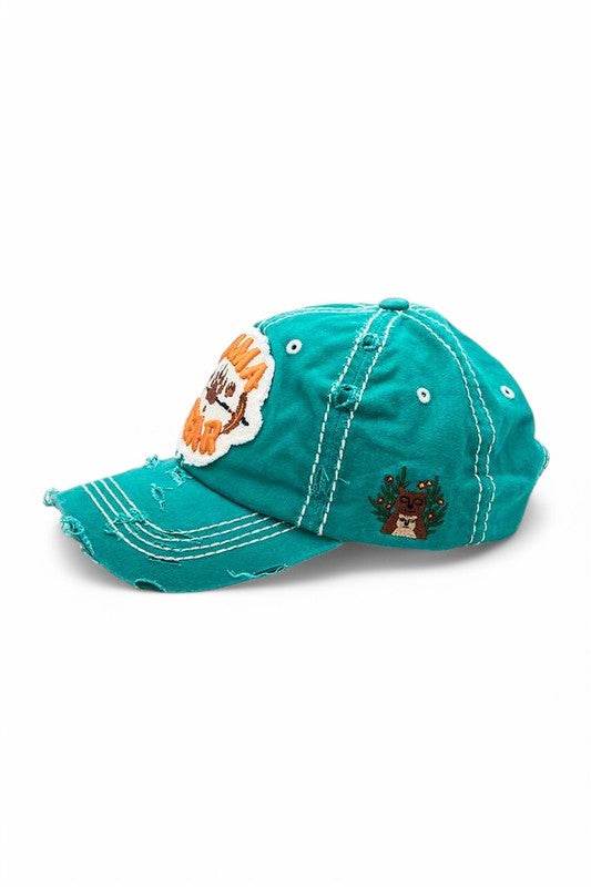 MAMA Bear Embroidered Vintage Cotton Cap