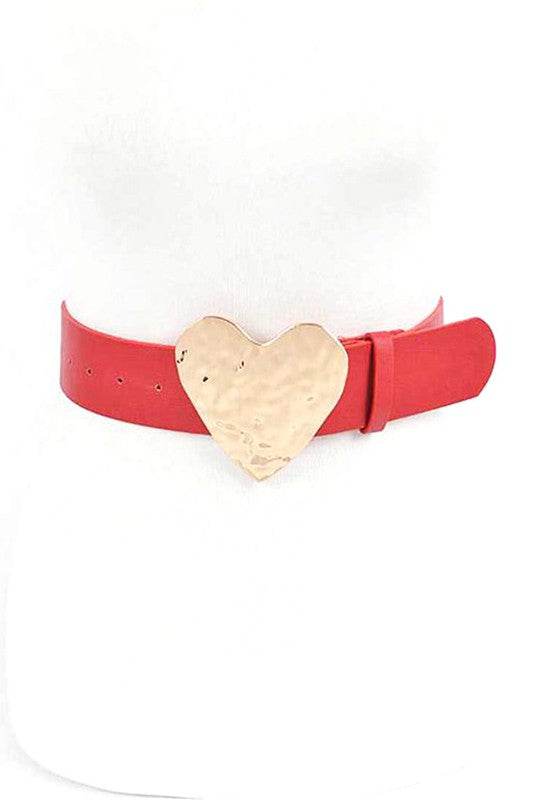 Plus Size Hammer Heart Buckle Belt