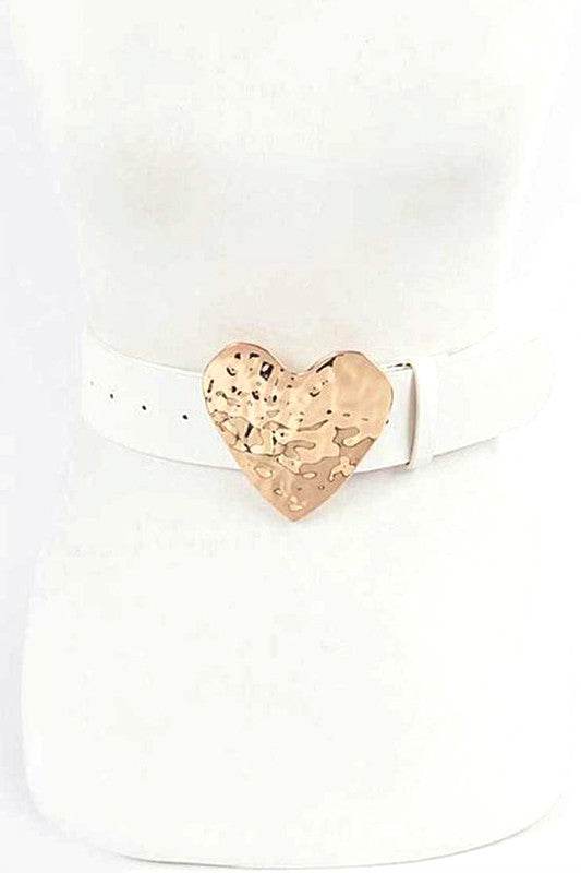 Plus Size Hammer Heart Buckle Belt