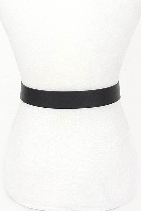 Plus Size Clover Crystal Buckle Belt