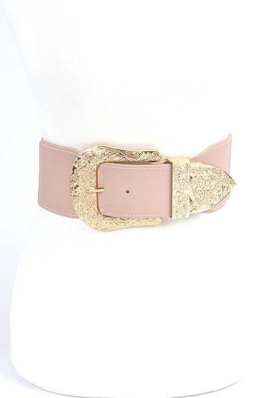 Motif Buckle Iconic Stretch Belt