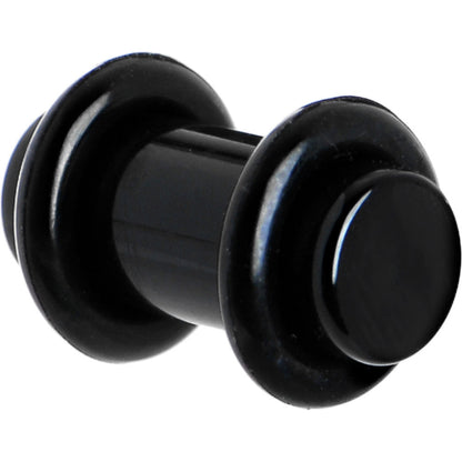 2G Black Acrylic Plug