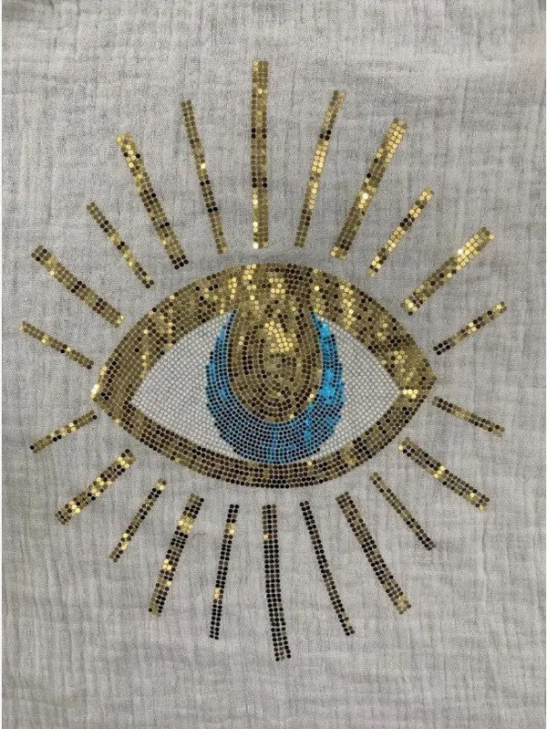 Evil Eye Sequin shirt