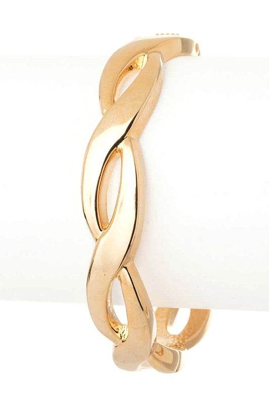 Twist Design Hinge Bangle