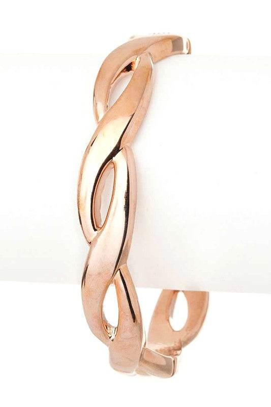 Twist Design Hinge Bangle
