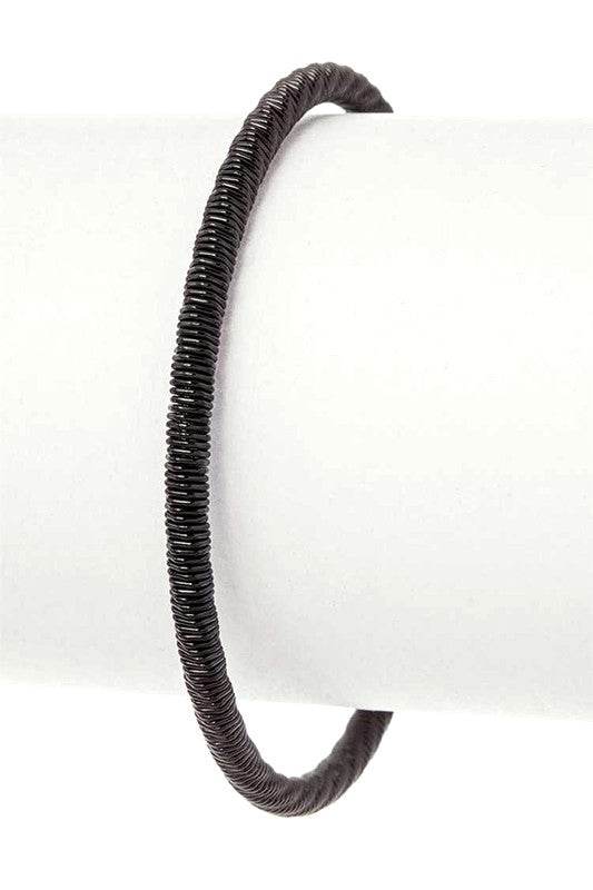 Textured Stainless Steel Adjustable Cuff Bangle
