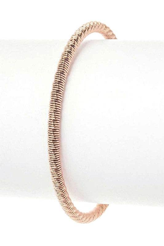 Textured Stainless Steel Adjustable Cuff Bangle