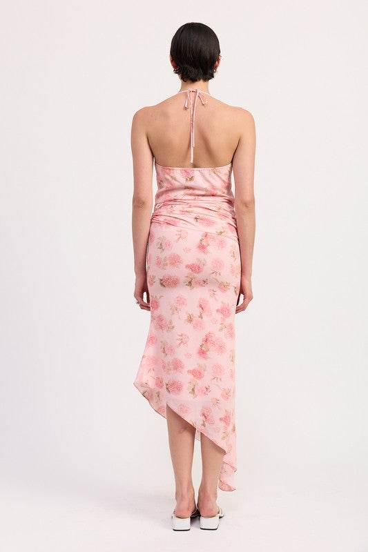 ASYMMETRICAL RUCHED MERMAID SKIRT