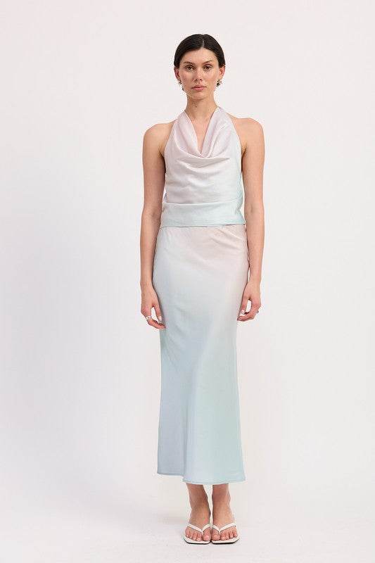 BIAS HALTER NECK TOP