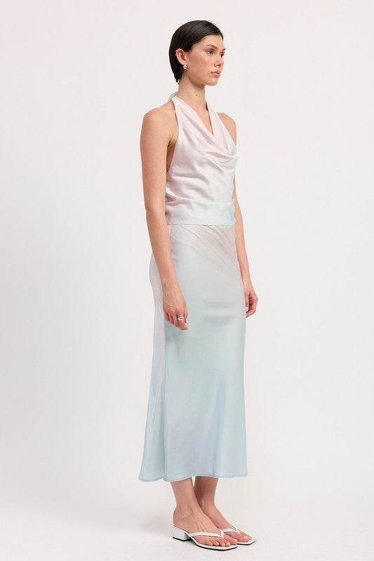 BIAS HALTER NECK TOP
