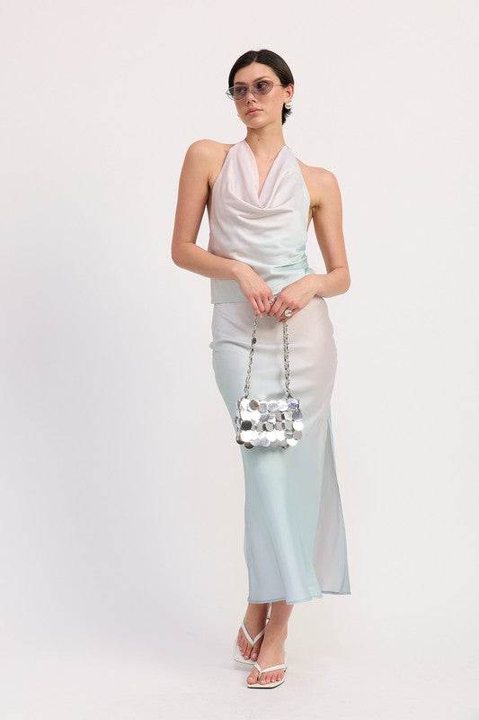 BIAS HALTER NECK TOP