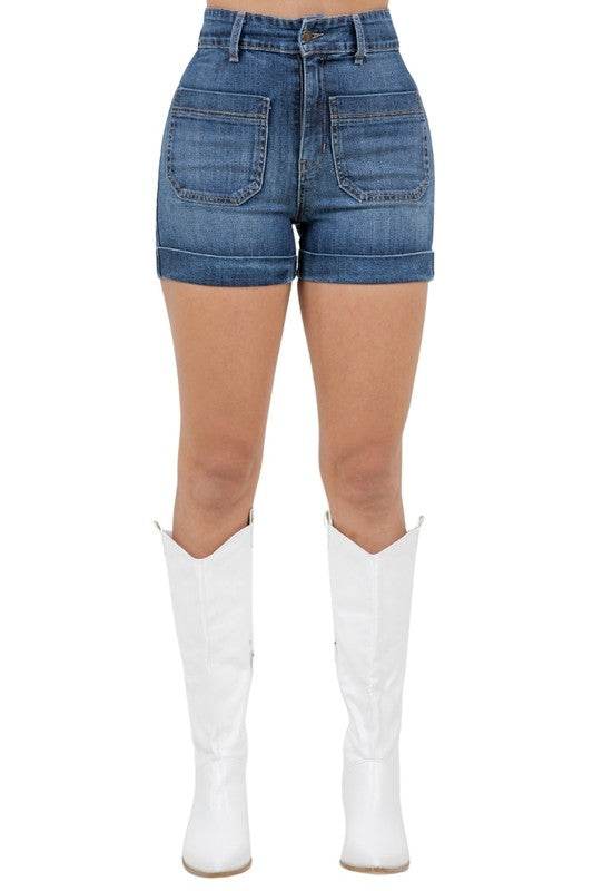 Willow Denim Short in Dark Wash