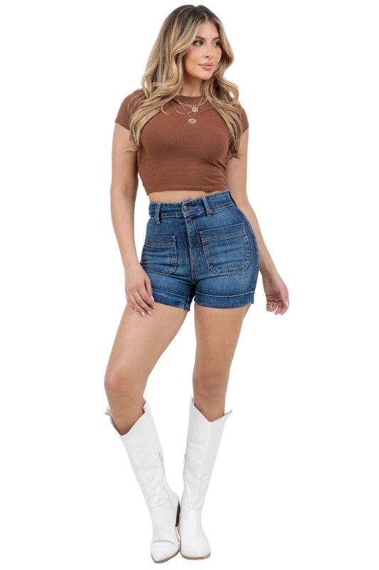 Willow Denim Short in Dark Wash