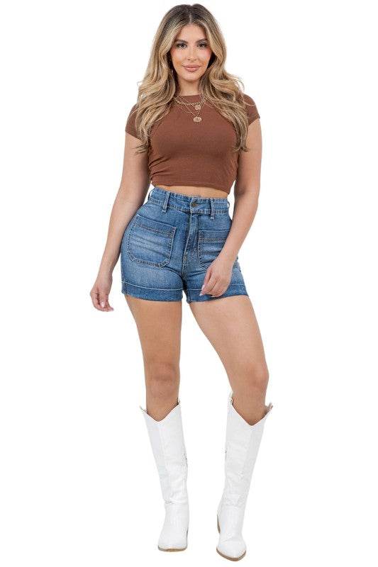 Willow Denim Short in Medium Wash