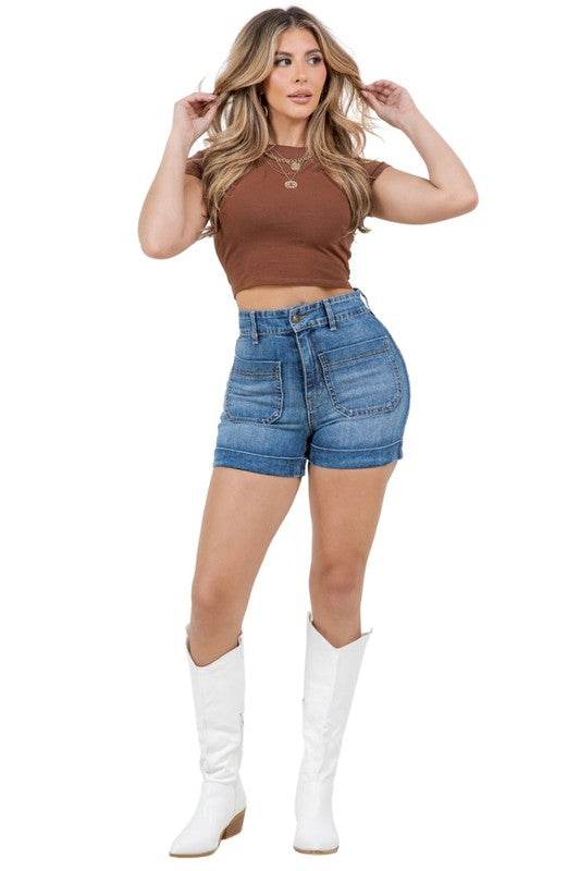 Willow Denim Short in Medium Wash