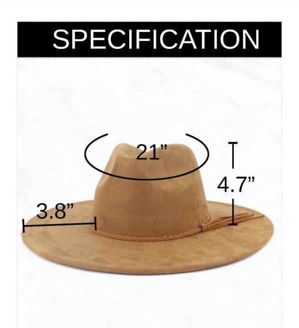 Gold Aztec Turq Slab Leather Band Choice Hat