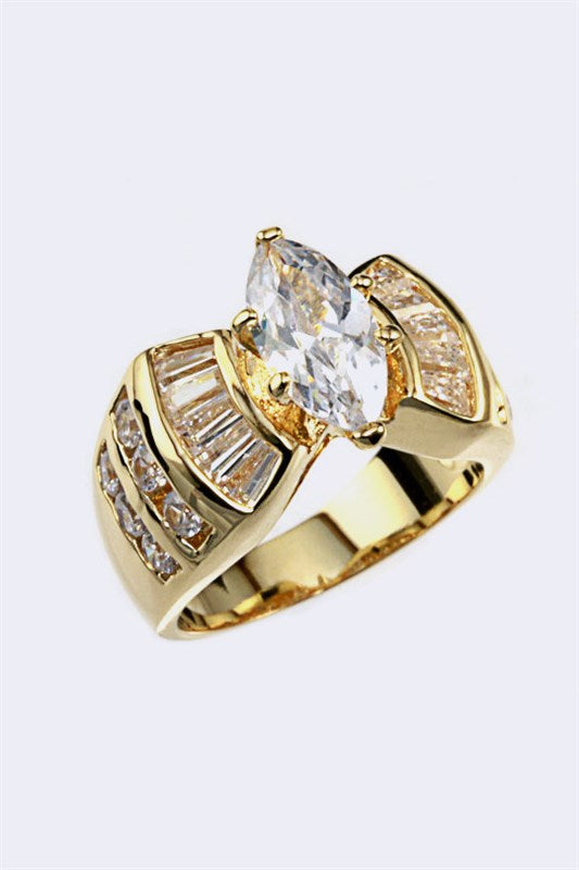 Cubic Zirconia Engagement Ring