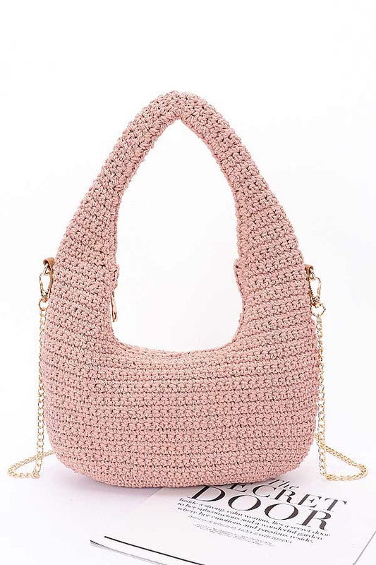 Cotton Woven Summer Hobo Bag