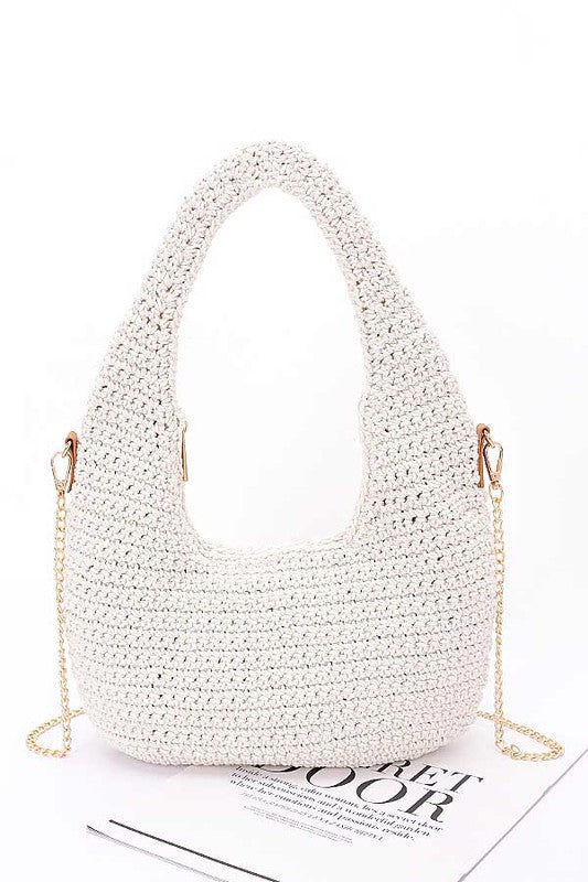 Cotton Woven Summer Hobo Bag