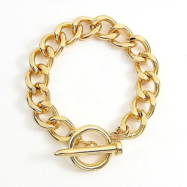 Nail End Chain Bracelet