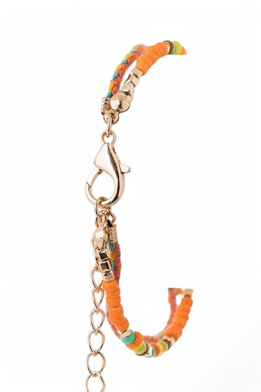 Sea Shell Mix Beads String Bracelet