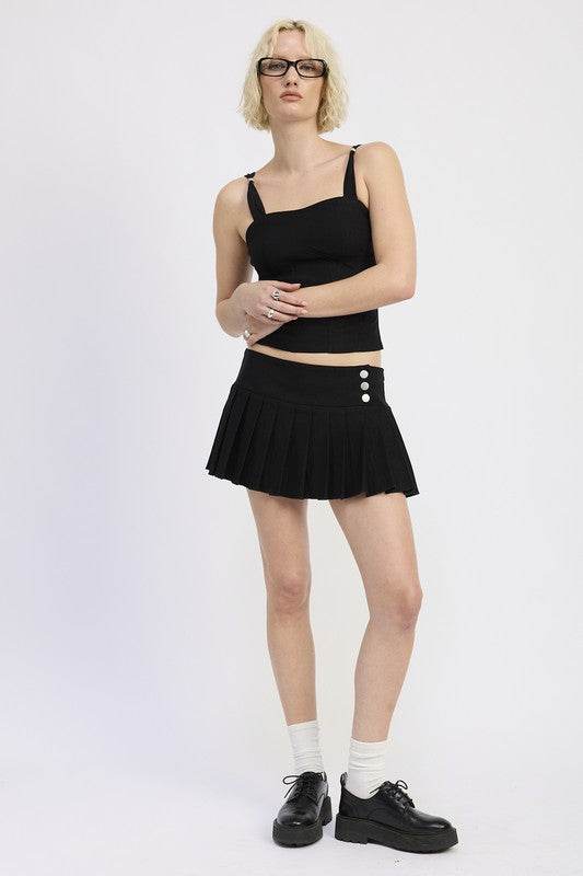 RING STRAP CORSET TOP