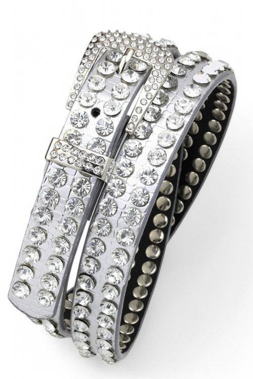 Double Row Crystals Belt