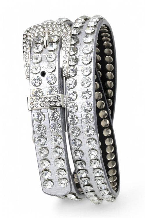 Double Row Crystals Belt
