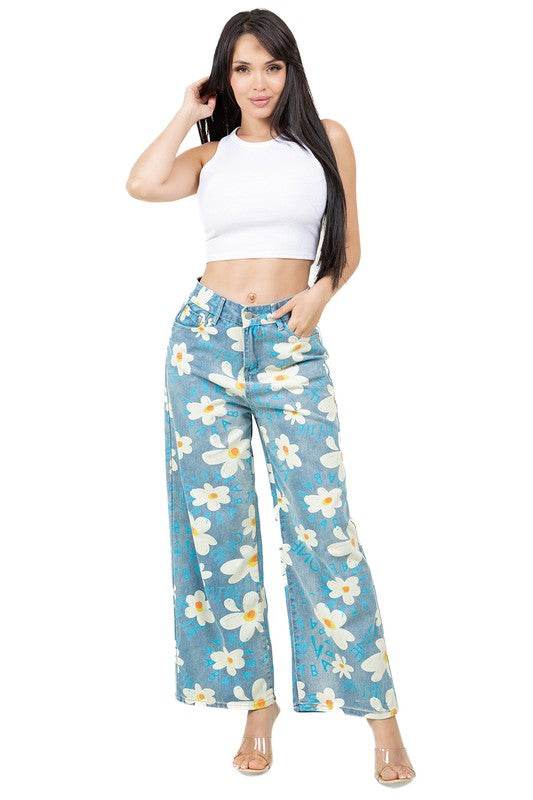 WOMEN FASHION STYLE DENIM PANTS