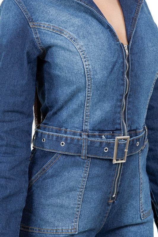 WOMEN FASHION DEMIN ROMPER