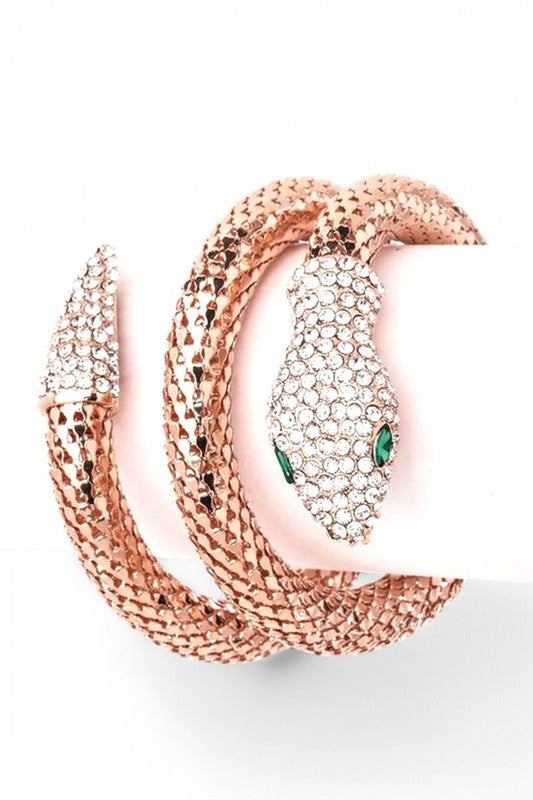 Crystal Snake Wrap Around Bracelet