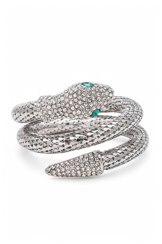 Crystal Snake Wrap Around Bracelet